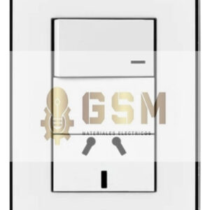 Llave De Luz Armada Punto Y Toma Jeluz Mito Color Blanco