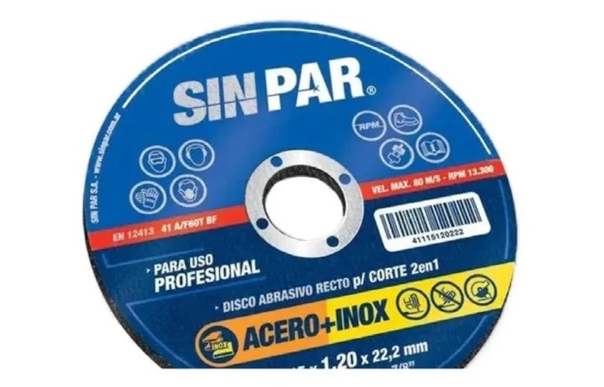 Disco De Corte 115 X 22 X 1.6mm 10 Unidades - Imagen 4