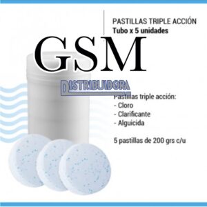 Pastillas de cloro Triple accion x 1 Kilo Piletas
