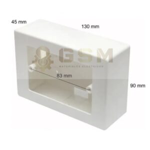 Caja Luz Exterior Para Cable Canal