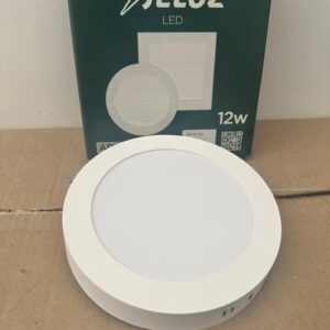 Plafon Led Aplicar Redondo 12w Luz Fria Pvc Jeluz