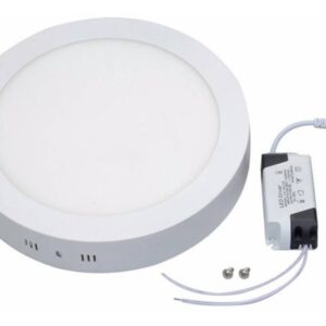 Plafon Led Aluminio De Aplicar 24w Redondo Luz Fria