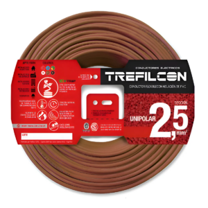 cable 2.5mm x100 Metros Trefilcon Normalizado Marron
