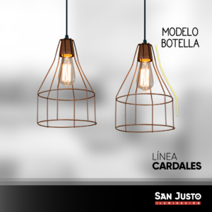 Aplique Colgante jaula diamante