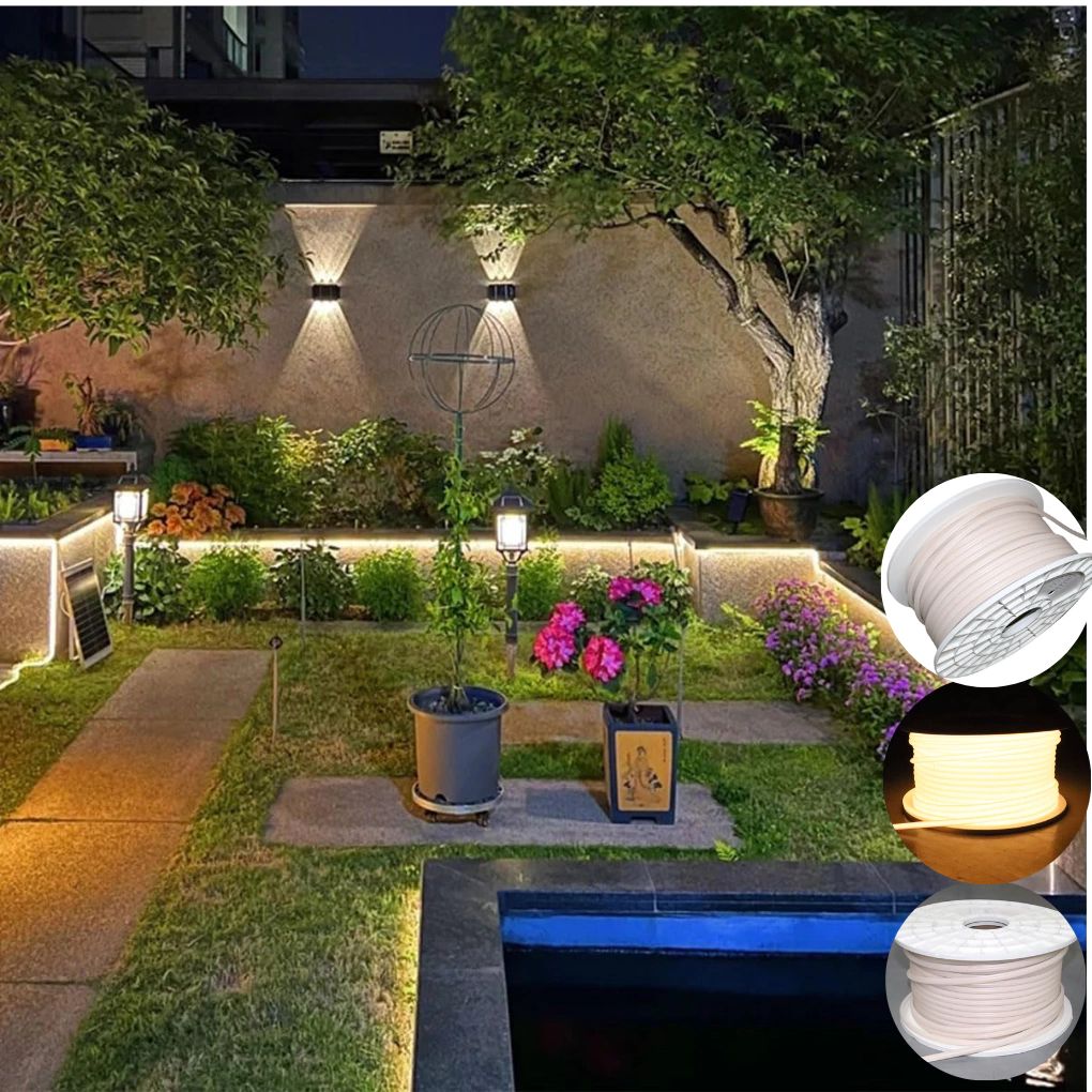 Tira Led Neon COB siliconada coneccion 220v - Imagen 2