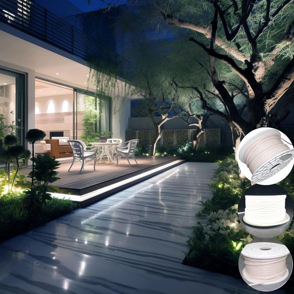 Tira Led Neon COB siliconada coneccion 220v - Imagen 7
